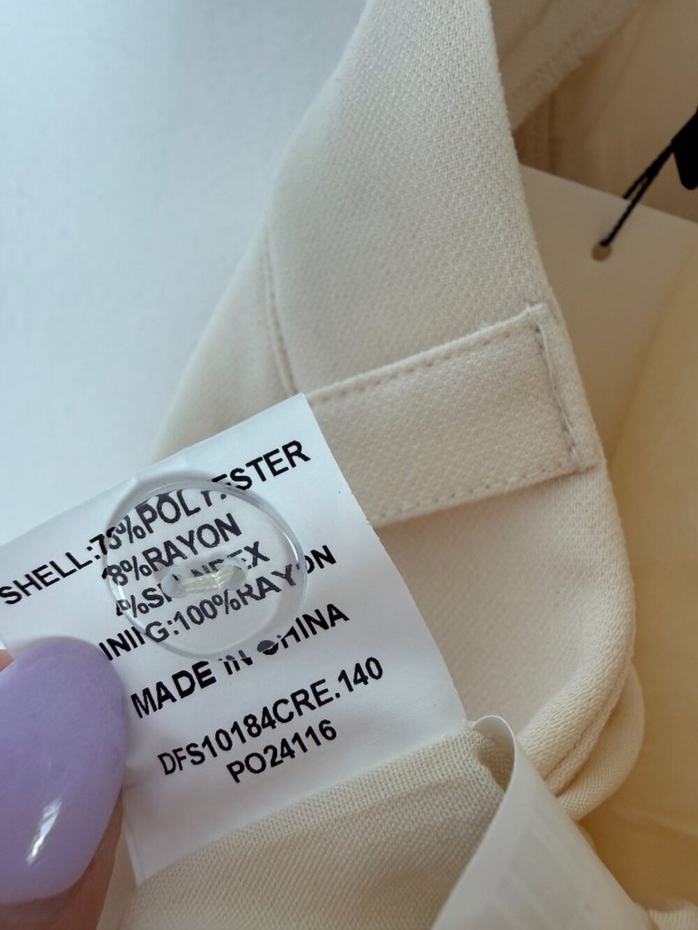 NWT DISSH Willa Cream Cargo Pant High Rise Wide Leg US Size 12 NEW - Picture 11 of 11